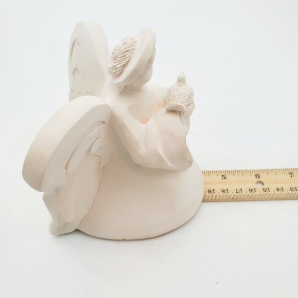 Vtg Winged‎ Angel Taper Candle Holder 1989 United Design Co Pink CL-007 USA Tags - Picture 7 of 8